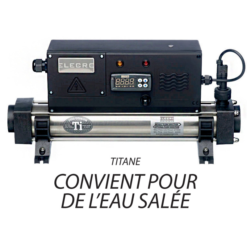 Chauffage d'étang ELECKRO KOI POND numérique titane 2 kW 230V (9 amp.) 