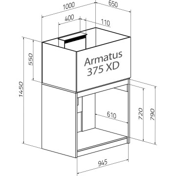 AquaMedic Armatus 375 XD blanc complet avec système de filtration +...