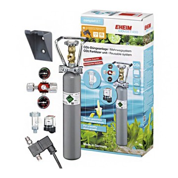 EHEIM SET 400 - Kit CO2 pour aquarium Système CO2 à bouteille recha...