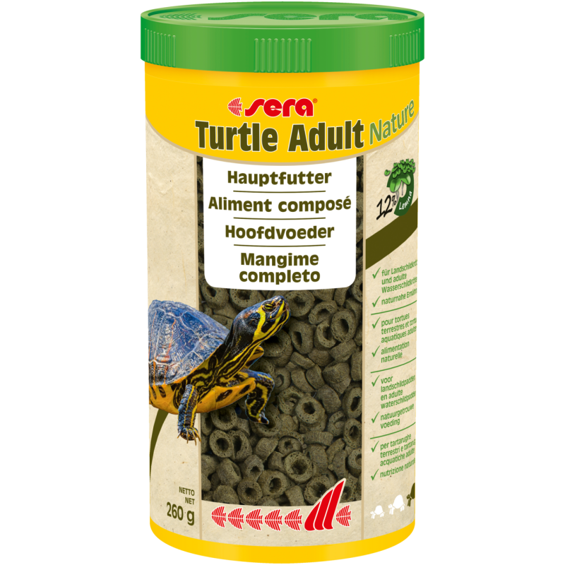 Sera Turtule adult nature 1000ml (260gr) 17,80 €