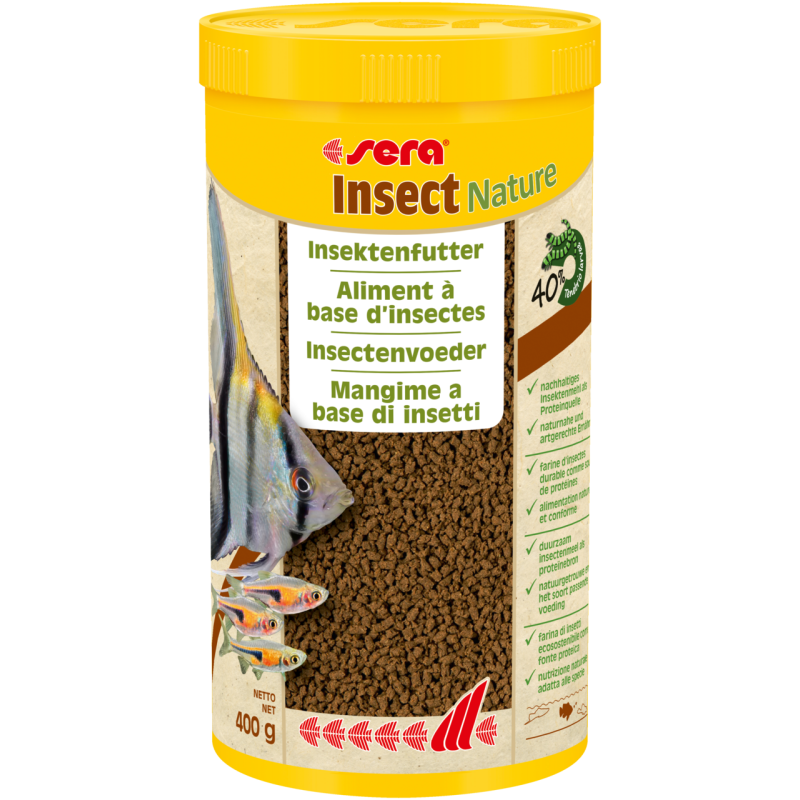 Sera insect Nature 1.5mm 1000ml 400gr 20,60 €