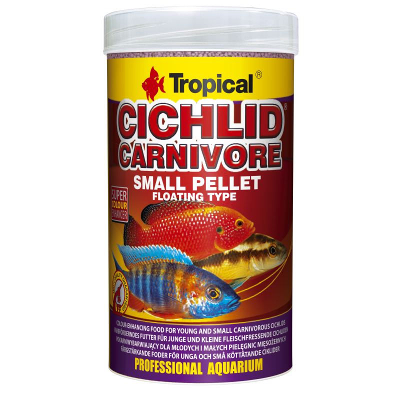 Tropical CICHLID CARNIVORE SMALL PELLET 250ml