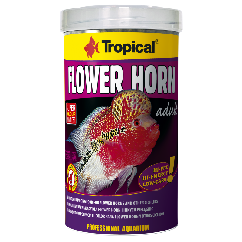 Tropical FLOWER HORN adult pellet 1L