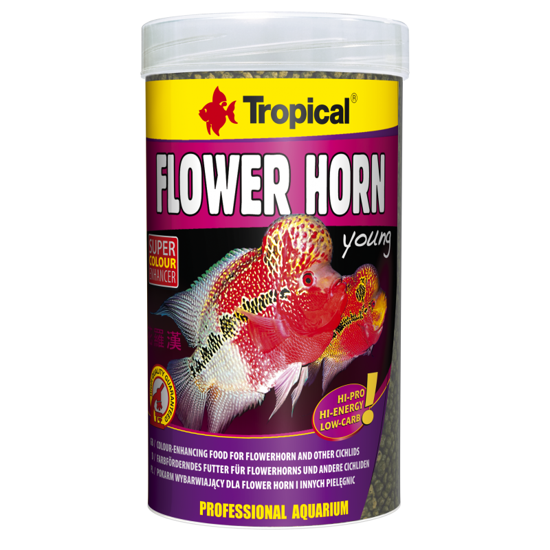 Tropical FLOWER HORN young pellet 250ml 10,00 €