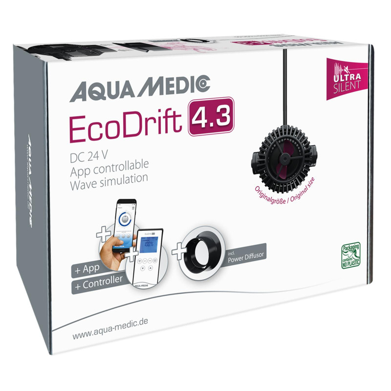 Aqua Medic pompe de brassage EcoDrift 4.3 (300 - 4000 l/h) avec app...