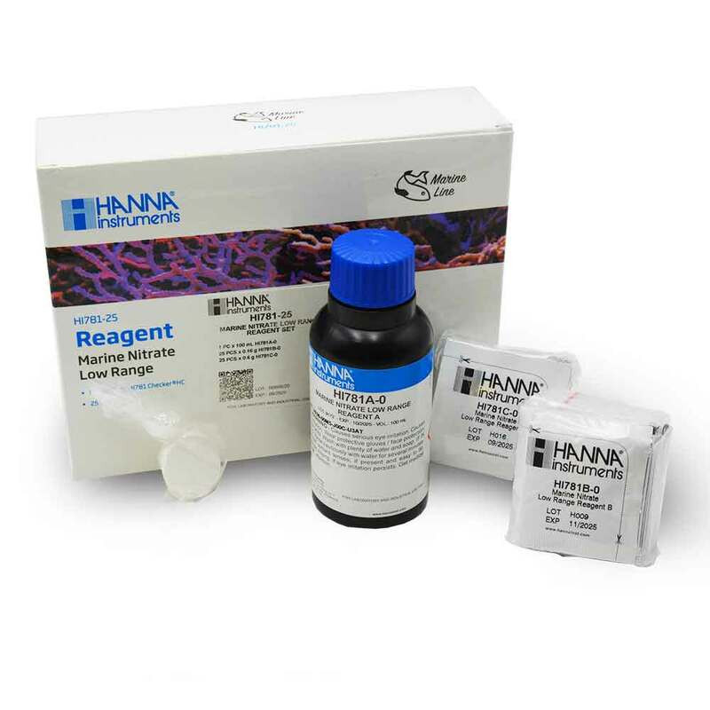 Hanna® HI781-25 nitrate low range (LR) reagent set 25 test