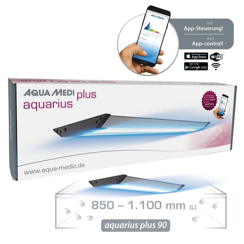 Aqua Medic Aquarius 90 plus (840 x 210 x 25 mm) pour aquarium de 85...