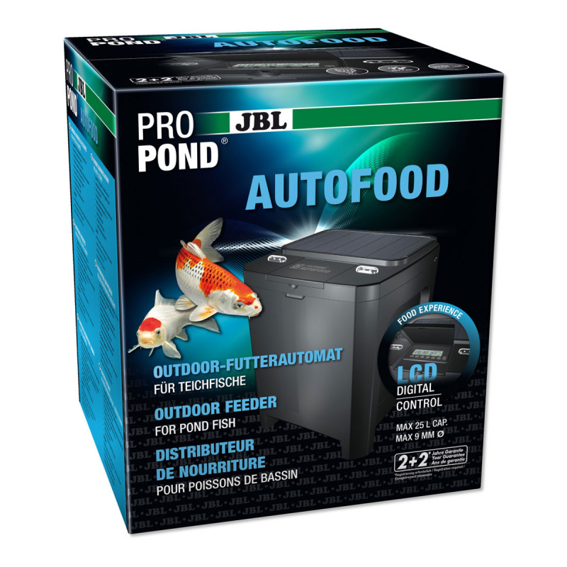 JBL PROPOND AUTOFOOD Distributeur automatique solaire pour l'alimentation des carpes koï et autres poissons de bassin