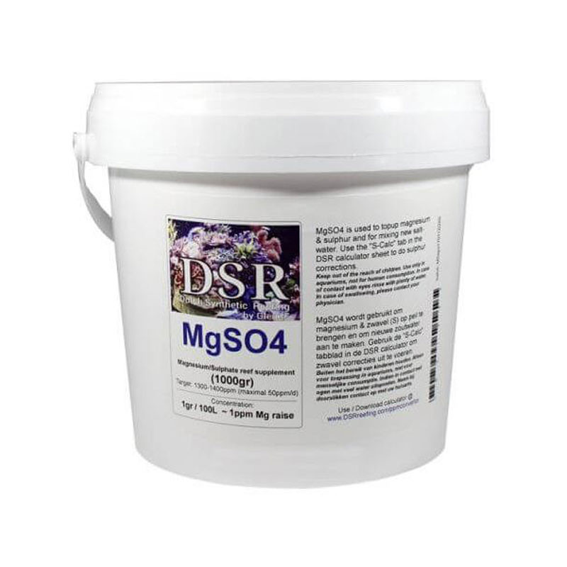 DSR MgSO4 (Mg+Sulfate) Magnesium Sulfaat 600 gr 9,95 €