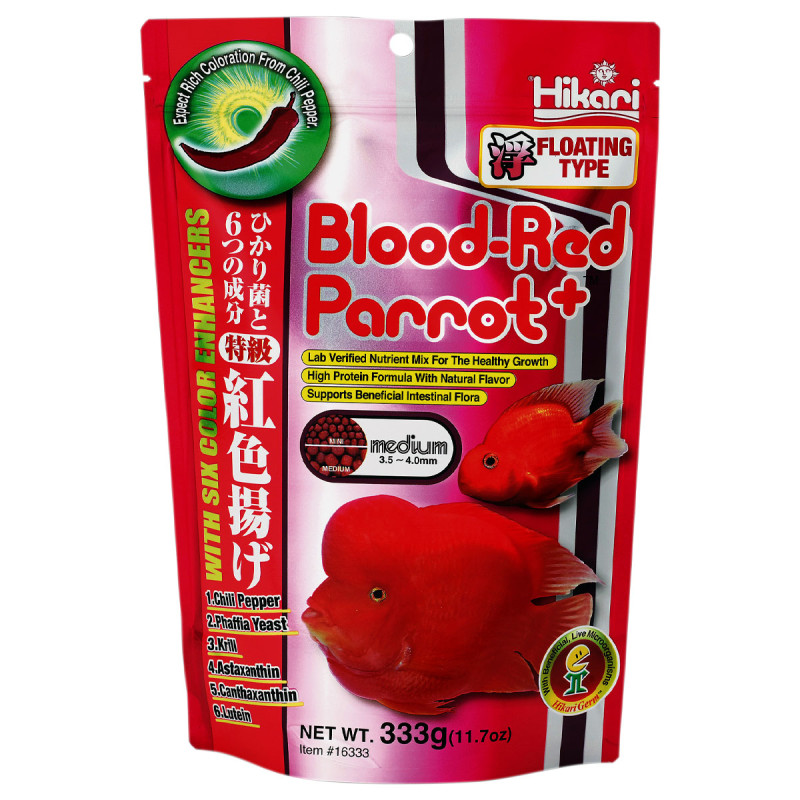 Hikari® blood red parrot plus medium 333gr 23,99 €