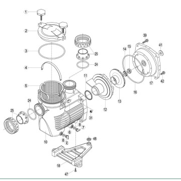 Pompe Pro-Jet EVO kit complet de joints pour pompe Pro-Jet EVO (numéro d'éclaté 0)