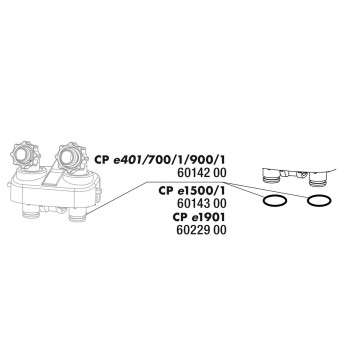 JBL CP e150(0)1,2 - 2 joints bloc raccord. tuyaux