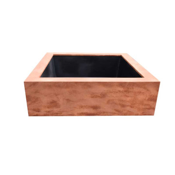 Bassin  70 x  70 x 35 cm CADRE CORTEN