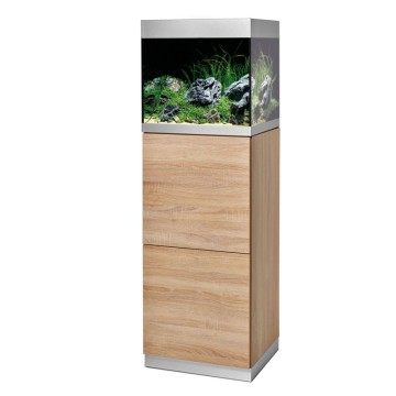 Oase aquarium HighLine Optiwhite 125 chêne (aquarium & meuble) + bo...