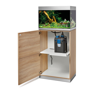 Oase aquarium HighLine Optiwhite 175 Chêne (aquarium & meuble) + bo...