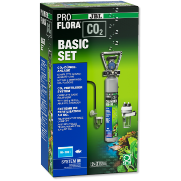 JBL PROFLORA CO2 BASIC SET M Kit complet de fertilisation au CO2 avec bouteille rechargeable.