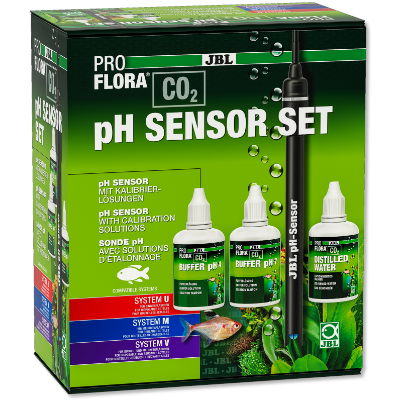 JBL PROFLORA CO2 pH SENSOR SET Électrode de pH qualité labo avec co...