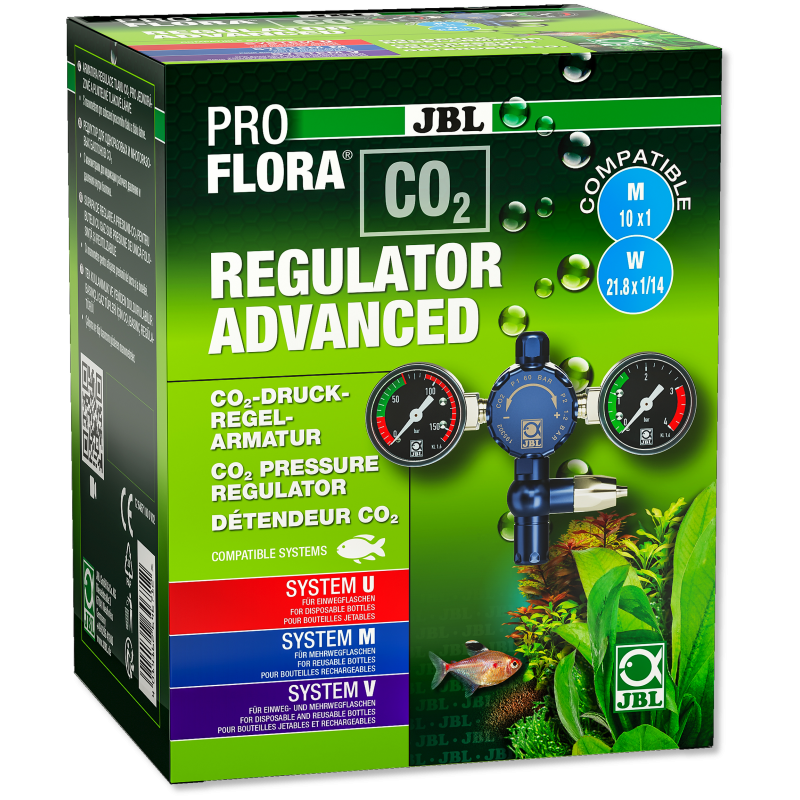 JBL PROFLORA CO2 REGULATOR ADVANCED Détendeur avec 2 manomètres 129...