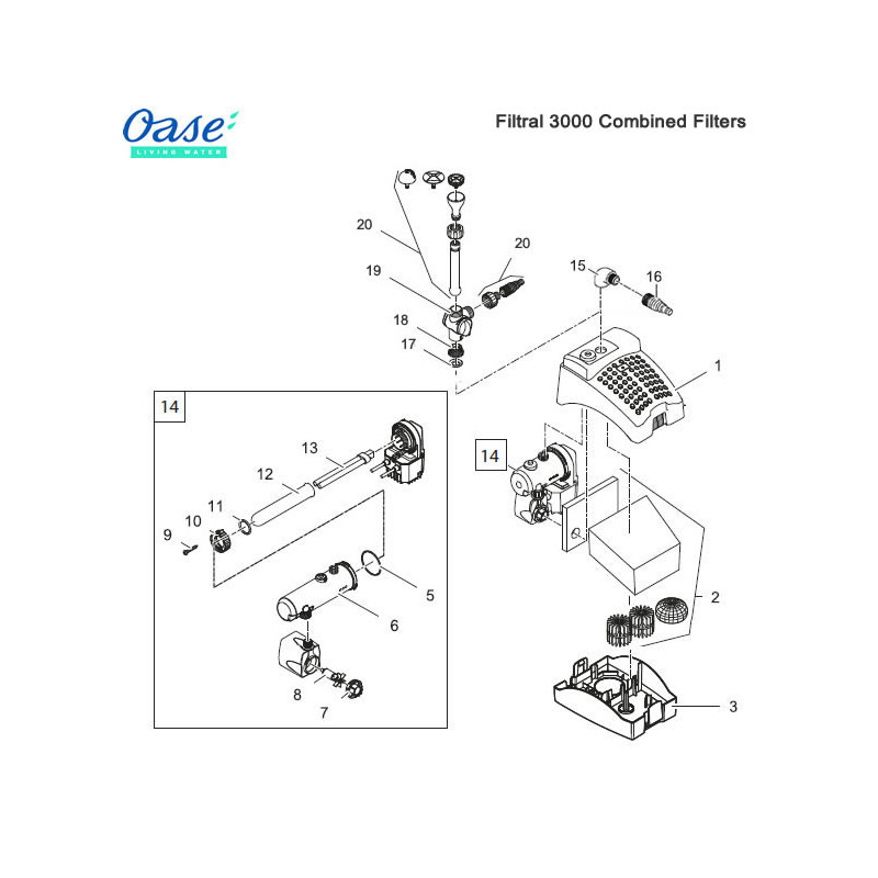 Oase Carter plastique UVC 5000 9,35 €