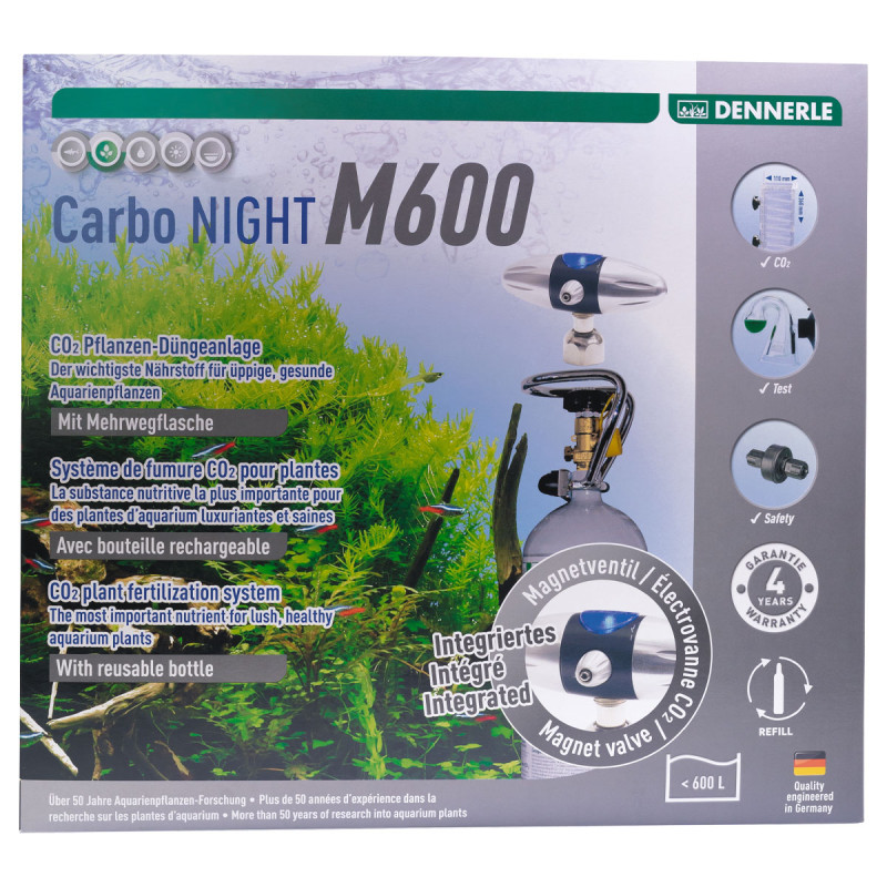 Dennerle Carbo NIGHT M600 système Co² pour aquariums jusque 600 lit...