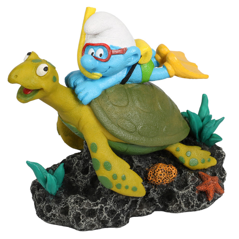 Aqua Della Schtroumpfs sous l`eau tortue Multicolore