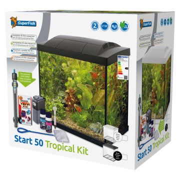 Superfish aquarium start 50 tropical kit blanc 