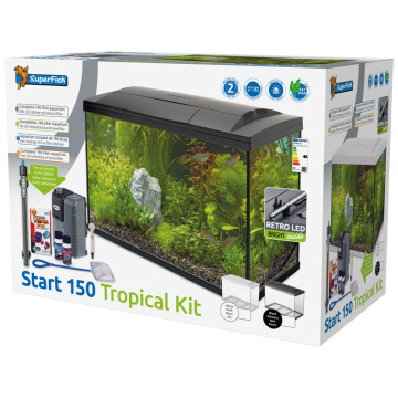 Superfish  aquarium start 150 tropical kit noir