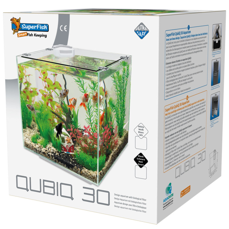 Superfish aquarium qubiq 30 blanc 