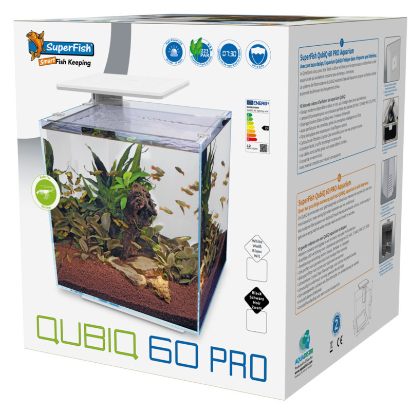 Superfish aquarium qubiq 60 Pro blanc 