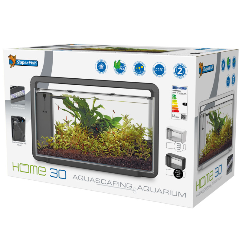 Superfish home 30 aquarium blanc