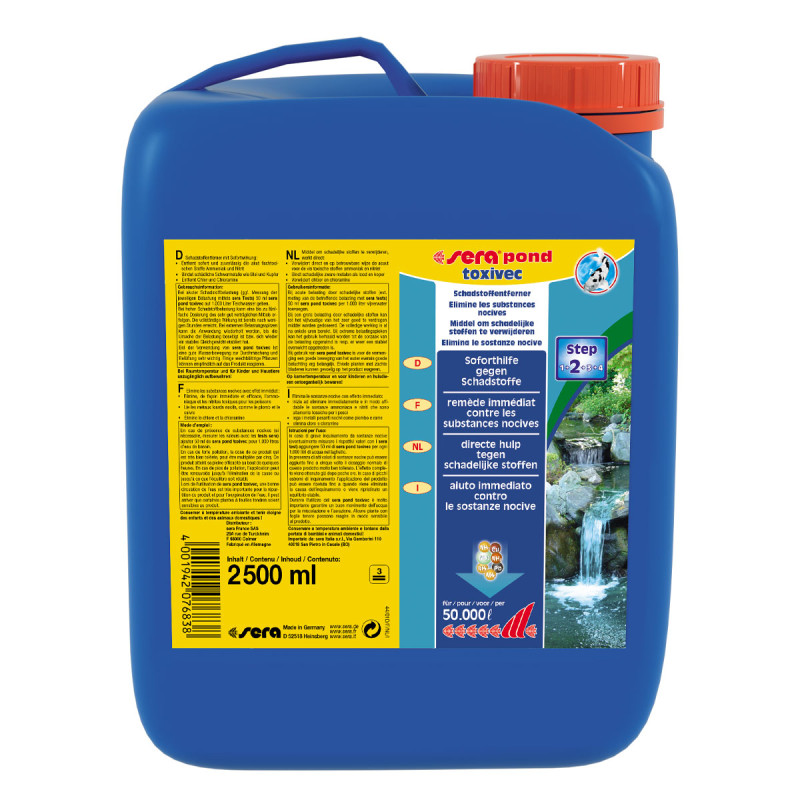 Sera pond toxivec 2.500 ml pour 50.000 litres 34,80 €