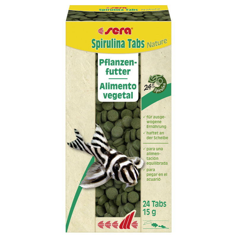 Sera Spirulina Tabs Nature 24 Tabs (15 gr)