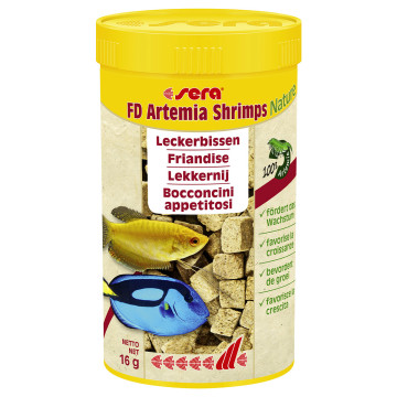 Sera FD Artemia Shrimps Nature 250 ml (16 gr) 13,30 €