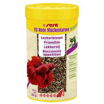 Sera FD larves de moustiques rouges Nature 250 ml (20 gr) 15,30 €