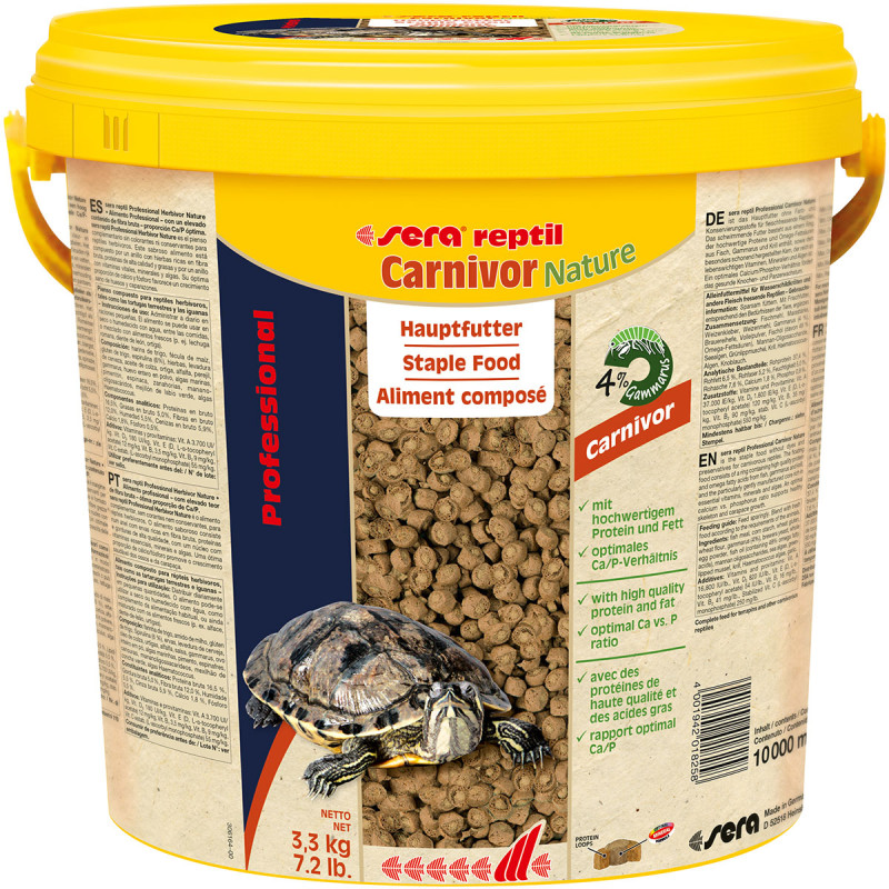 Sera reptil Professional Carnivor 10 litres