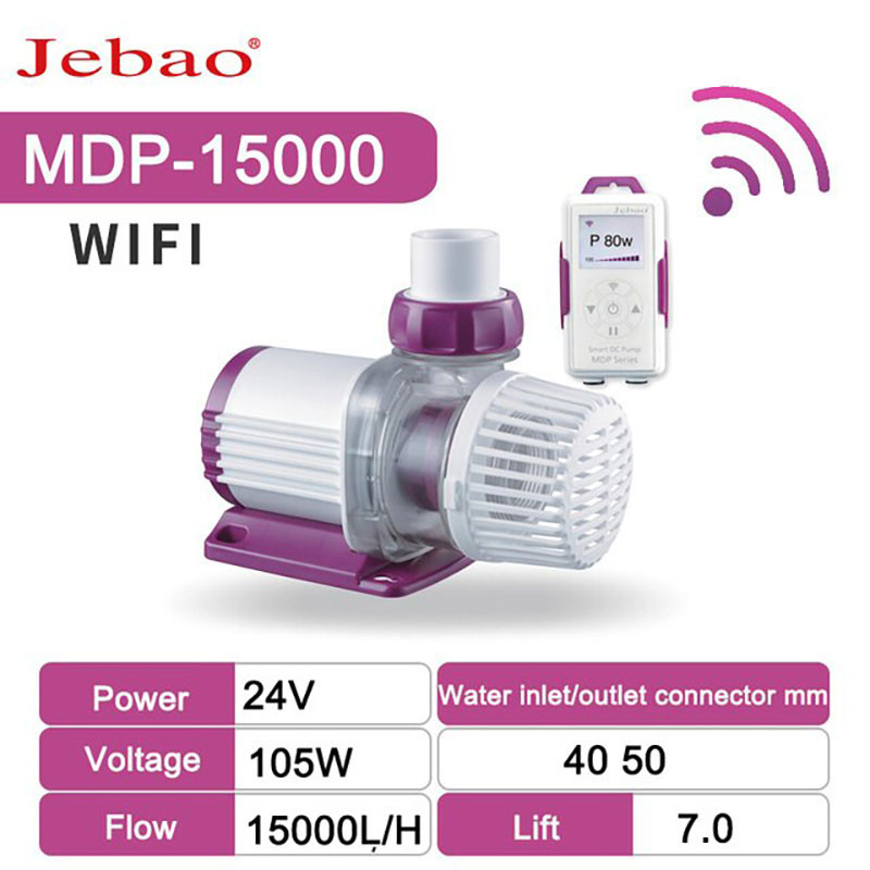 Jebao – pompe à eau avec écran LCD et contrôle Wifi MDP-15000