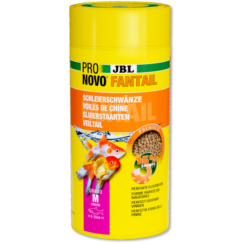 JBL PRONOVO FANTAIL GRANO M Aliment de base en granulés, taille M, pour Voiles de Chine 1 litre