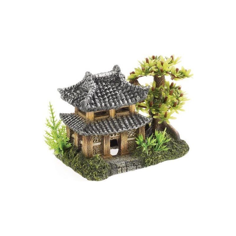 Pagode et Plantes 16.5*9.5*11CM 15,65 €