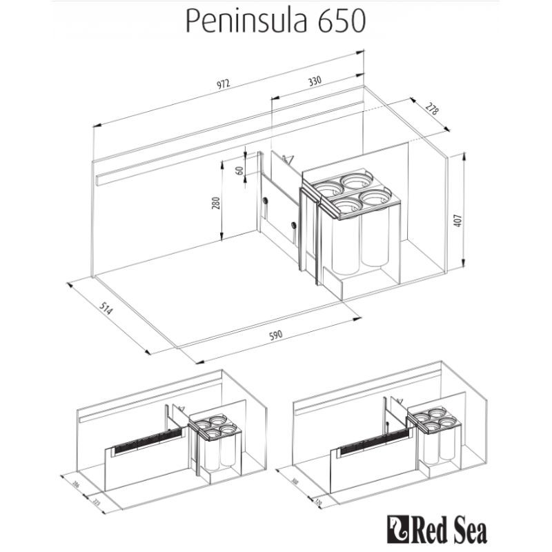 Red Sea - REEFER™ Peninsula P650 Décantation 567,00 €