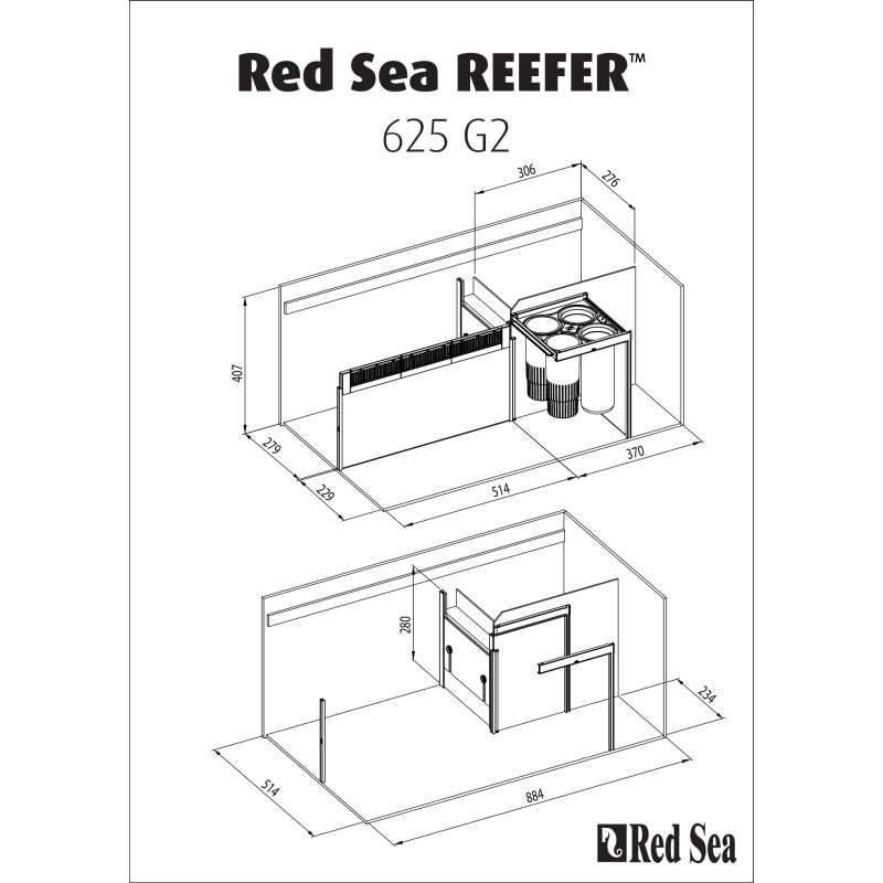 Red Sea - REEFER™ XXL 625 Décantation