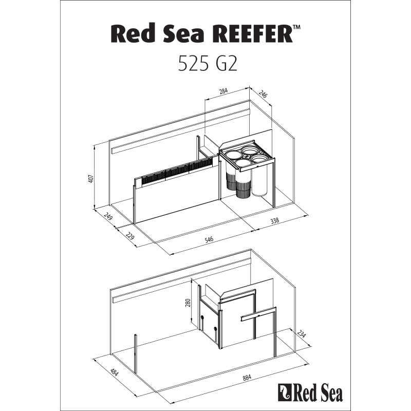 Red Sea - REEFER™ XL525 G2 Décantation 625,00 €