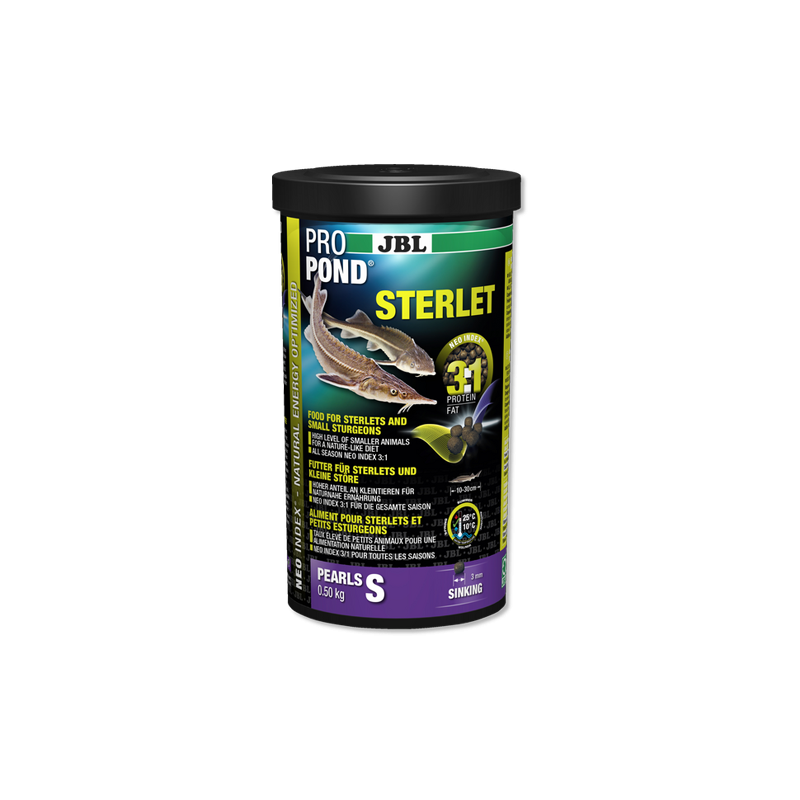 JBL ProPond Sterlet S-3mm 0,5kg 11,20 €