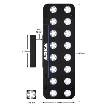 Arka My Reef Frag Rack avec aimants - 16 trous