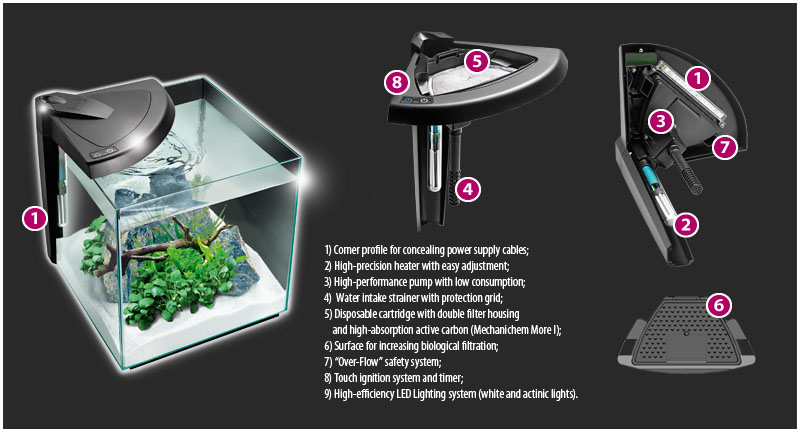 NeWa More® aquarium NM0 30 noir