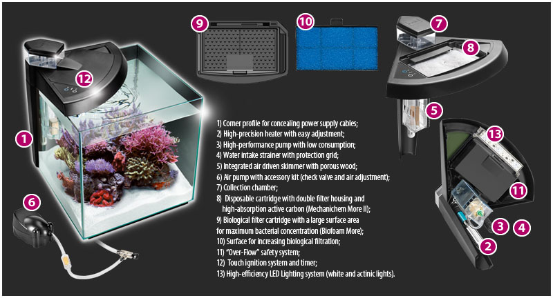 NeWa More® reef aquarium NM0 30RW noir